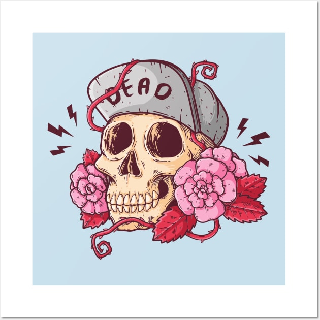 skeleton funny Wall Art by designtshirtcity